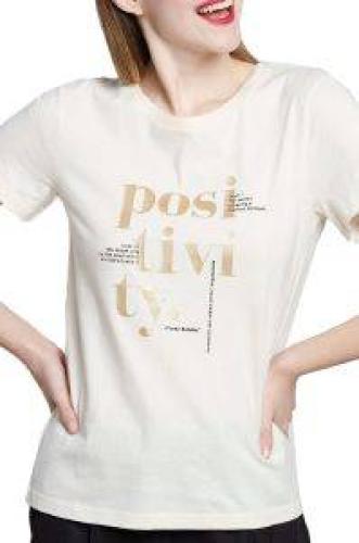 T-SHIRT FUNKY BUDDHA POSITIVITY FBL003-127-04 ΜΠΕΖ