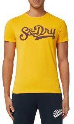 T-SHIRT SUPERDRY COLLEGIATE GRAPHIC M1011193A ΚΙΤΡΙΝΟ