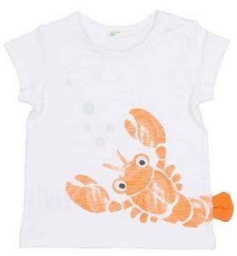 T-SHIRT BENETTON BY THE SEA ΛΕΥΚΟ (68 CM)-(6-9 ΜΗΝΩΝ)