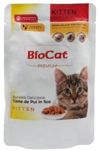 ΦΑΚΕΛΑΚΙ ΓΑΤΑΣ BIOCAT KITTEN 85GR