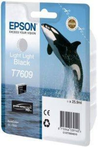 ΓΝΗΣΙΟ ΜΕΛΑΝΙ EPSON T7609 LIGHT LIGHT BLACK ΜΕ OEM:C13T76094010