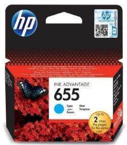 ΓΝΗΣΙΟ ΜΕΛΑΝΙ HEWLETT PACKARD NO 655 CYAN ΜΕ OEM:CZ110AE