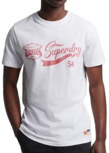 T-SHIRT SUPERDRY OVIN VINTAGE SCRIPT STYLE COLL M1011306A ΛΕΥΚΟ