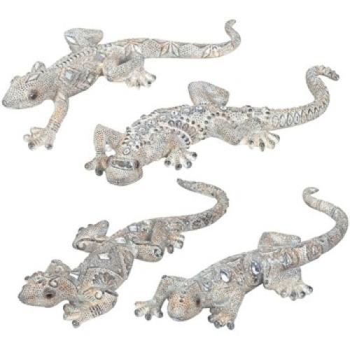Αγαλματίδια και Signes Grimalt Lizard 4 Dif. Silver