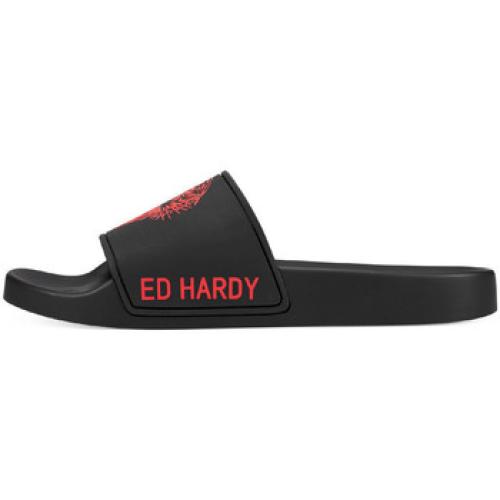 Sneakers Ed Hardy Sexy beast sliders black-red