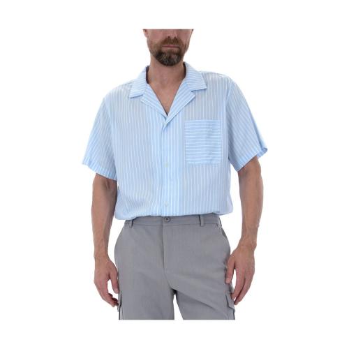 Πουκάμισο με μακριά μανίκια Les Deux LELAND POPLIN STRIPE SHORTSLEEVE SHIRT MEN