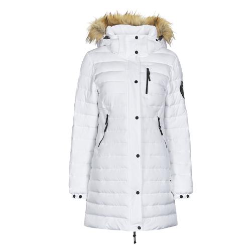 Χοντρό μπουφάν Superdry FUJI HOODED MID LENGTH PUFFER