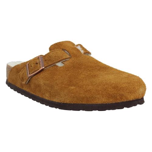 Σανδάλια Birkenstock Boston Shearling Suede Homme Mink