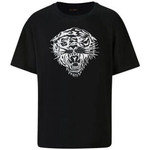 T-shirt με κοντά μανίκια Ed Hardy Tiger-glow t-shirt black