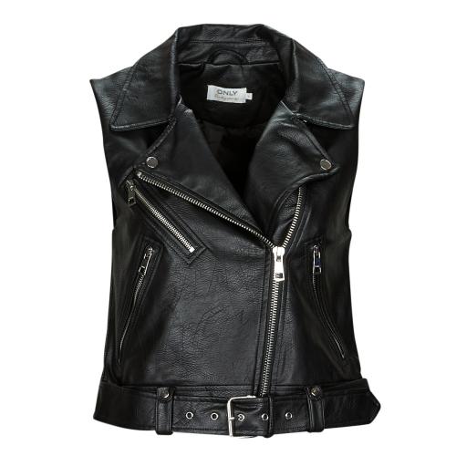 Δερμάτινο Μπουφάν Only ONLVERA FAUX LEATHER WAISTCOAT