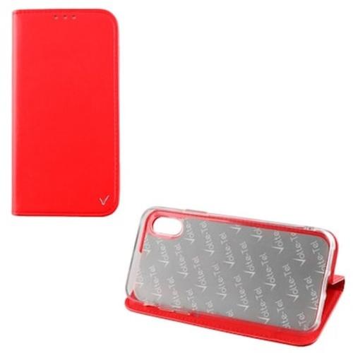 Θήκη Apple iPhone X/iPhone XS - Volte-tel Pocket Magnet Book Stand - Red