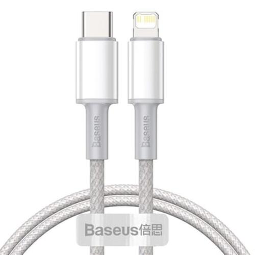 Baseus Braided Cable Usb Type C To Lightning 20w Fast Charge 1m (catlgd-02) - White