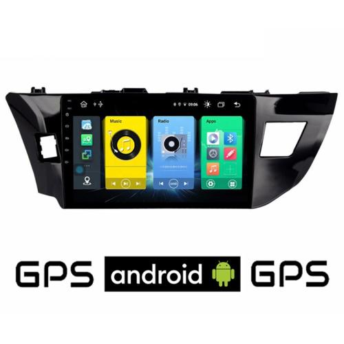 Ηχοσύστημα με Οθόνη Αφής 10 Android GPS Wi-Fi Bluetooth 1GB/16GB για Toyota Corolla (2013 - 2016) - Μαύρο