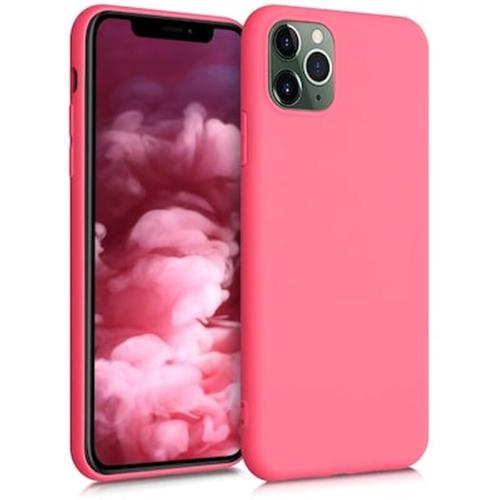 Θήκη Apple iPhone 11 Pro Max - Kwmobile Silicone Case - Neon Coral Matte