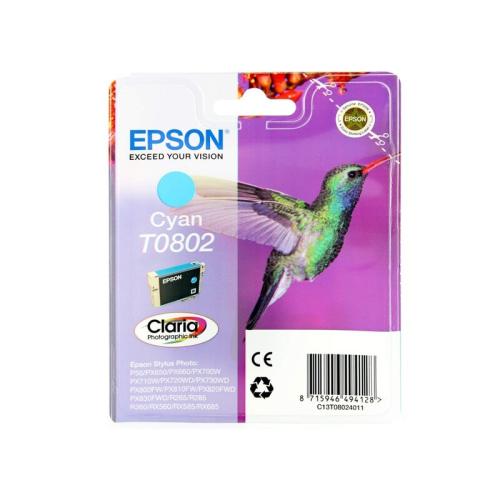 Μελάνι Epson T0802 Κυανό - C13T08024011