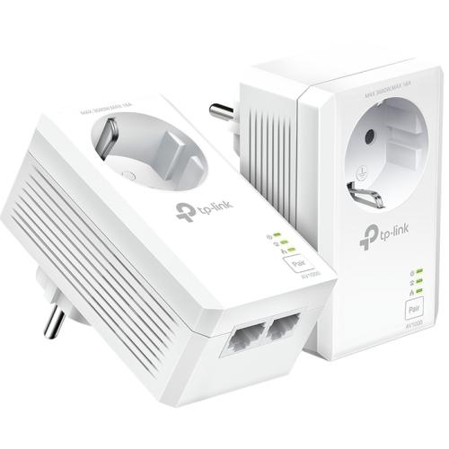 TP-Link PA7027P AV1000 2-Port Gigabit Passthrough Powerline Starter Kit