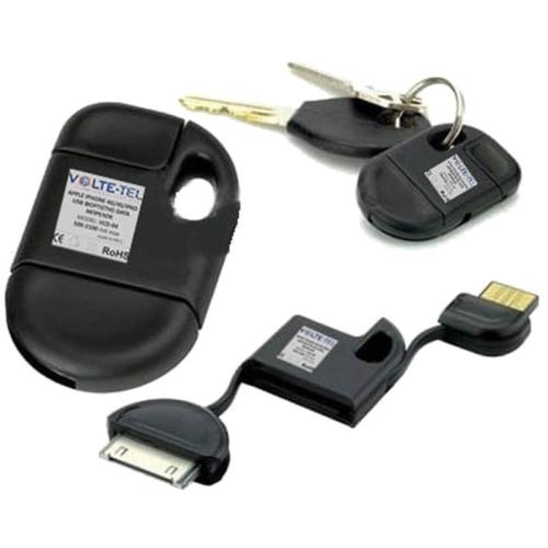 Volte-tel Apple Iphone 4g/4s Usb Φορτιστησ-data Μπρελοκ Vcd-04 Black