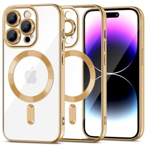 Θήκη Apple iPhone 15 Pro - Tech-Protect MagShine MagSafe με πλαίσιο κάμερας - Gold