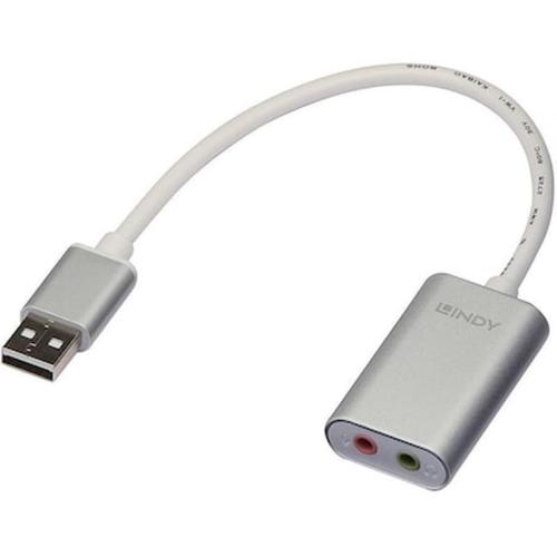 Αντάπτορας Usb Lindy Audio Usb Typ A 3.5mm