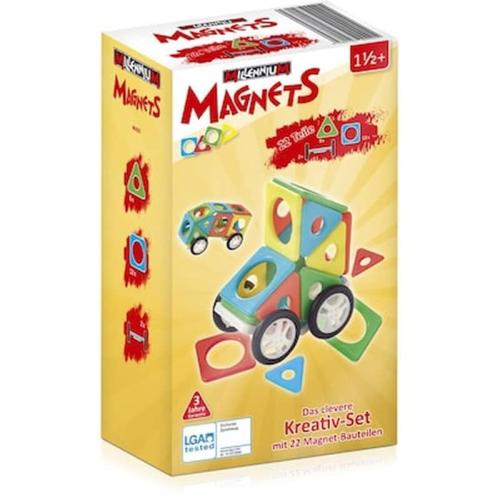 Millennium Magnets Cars, 8 Triangles, 12 Squares, 2 Wheels