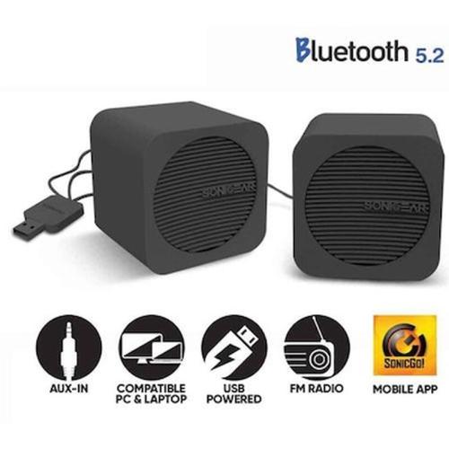 Sonic Gear Bluetooth 5,2 Speakers Blue Cube Black
