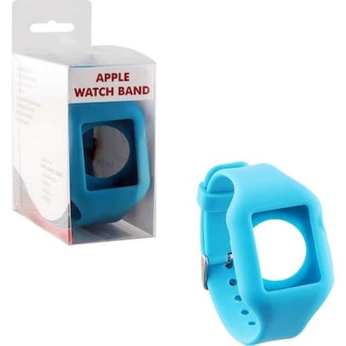 Volte-tel Λουράκι Ρολογιού Σιλικόνης Με Πλαίσιο Apple Watch 38mm/watch 2 22mm Blue - (5205308294631)