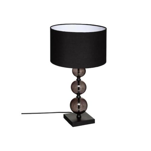 Επιτραπέζιο Φωτιστικό Πορτατίφ Με Μαύρο Καπέλο, 27x52 Cm, Table Lamp