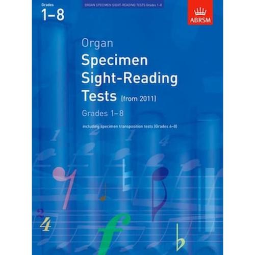 Abrsm Organ Specimen Sight Reading Tests Grades 1-8 Βιβλίο Για Organ