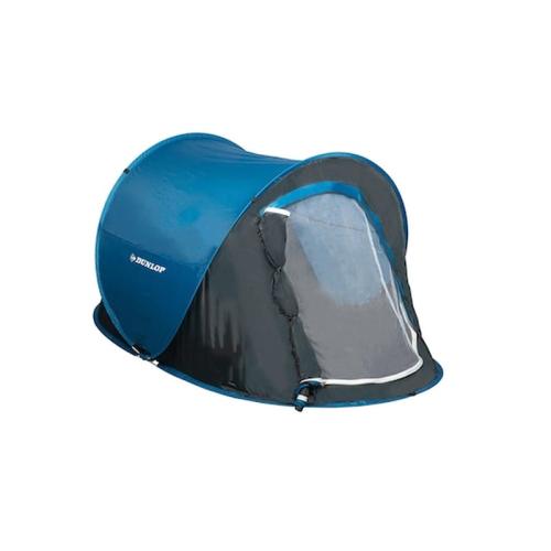 Dunlop Σκηνή Ατομική Για Εξοχή Και Κάμπινγκ (camping) Hh: 400mm, 220x120x90 Cm Σε Μπλε Χρώμα, 02984