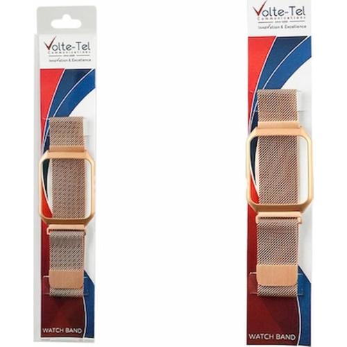 Volte-tel Λουράκι Μεταλλικό Με Πλαίσιο Apple 42mm/ Watch 2 / Watch 3 22mm Gold - (5205308289316)