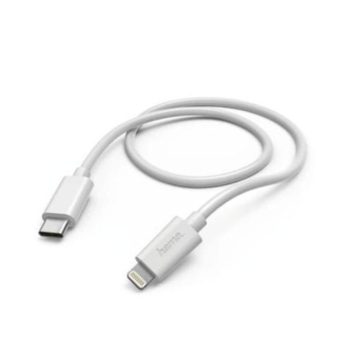 Καλώδιο Hama USB-C σε Lightning 1m - Λευκό