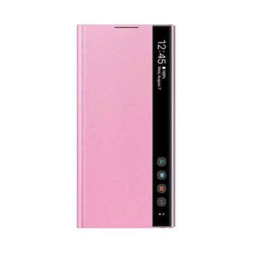 Θήκη Samsung Galaxy Note 10 - Samsung Clear View Cover Smart Flip Case - Pink