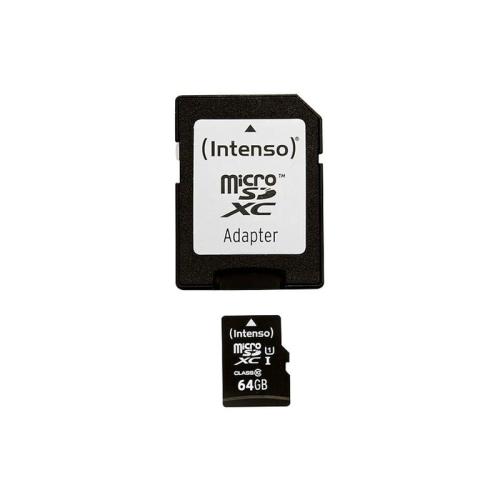 Κάρτα μνήμης microSDHC 64GB Class 10 SD Adapter - Intenso 3423490