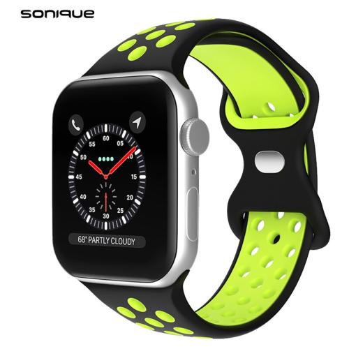 Λουράκι Σιλικόνης για Apple Watch 49mm - Μαύρο / Λαχανί