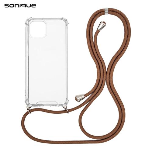 Θήκη Apple iPhone 13 Mini - Sonique Armor Clear - Καφέ