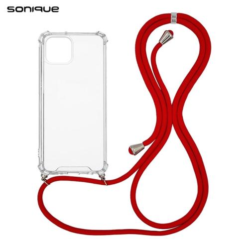 Θήκη Apple iPhone 13 Mini - Sonique Armor Clear - Κόκκινο