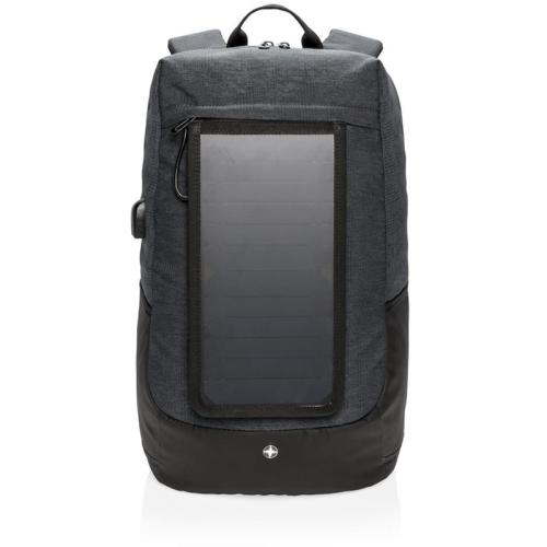 Τσάντα Laptop Swiss Peak Eclipse Solar Backpack 15.6 - Γκρι