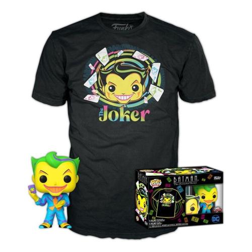 Funko Pop! Tees - Batman - The Animated Series - Joker (Black Light) με T-shirt (Medium)