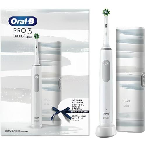 Ηλεκτρική Οδοντόβουρτσα ORAL-B Pro 3 3500 White Design Edition