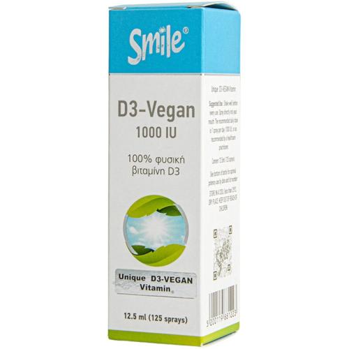Smile Vitamin D3 Vegan 1000IU - 12.5ml