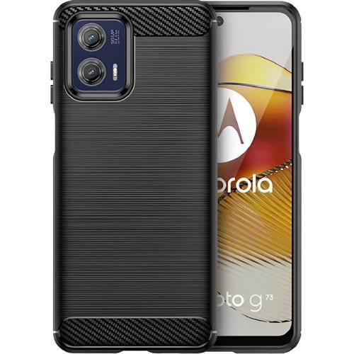 Θήκη Motorola Moto G73 - Tech-Protect Carbon - Μαύρο