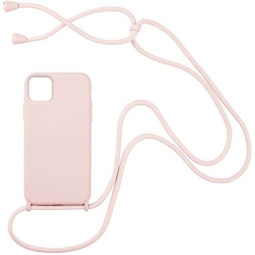 Θήκη Apple iPhone 11 Pro - My Colors CarryHang Θήκη Σιλικόνης με Κορδόνι - Ροζ