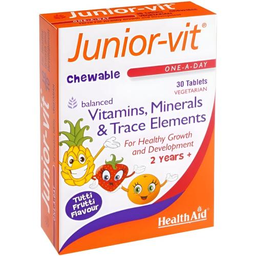 Health Aid Junior Multivitamin Tutti Frutti - 30 ταμπλέτες