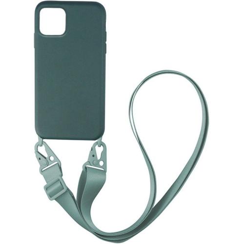 Θήκη Apple iPhone 11 Pro Max - My Colors Carryhang Liquid Silicone - Πράσινο