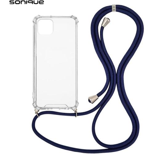 Θήκη Apple iPhone 11 - Sonique με Κορδόνι Armor Clear - Μπλε