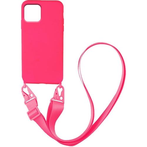 Θήκη Apple iPhone 13 - My Colors Carryhang Liquid Silicone - Ροζ