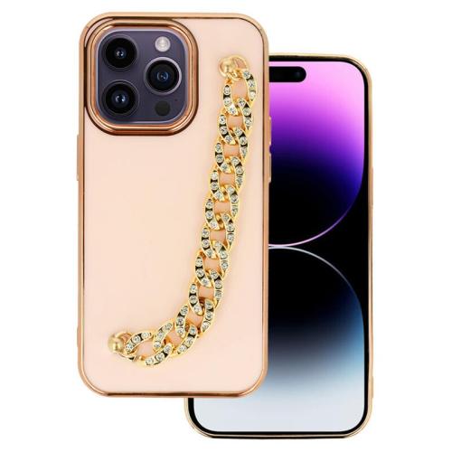 Θήκη Apple iPhone 15 Plus / iPhone 14 Plus - Lux Chain Series - Ροζ