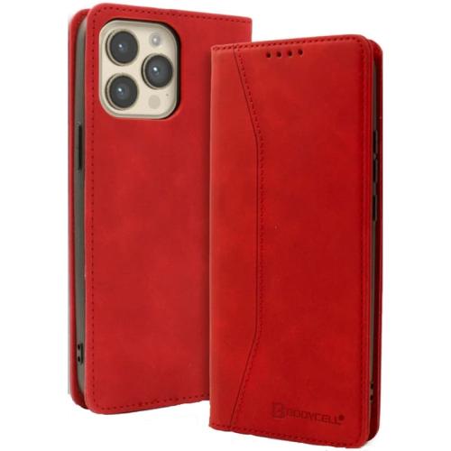 Θήκη Apple iPhone 15 Pro Max - Bodycell Πορτοφόλι - Red
