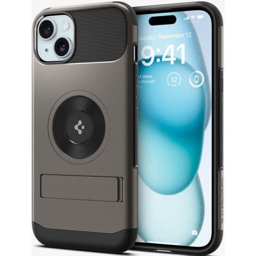 Θήκη Apple iPhone 15 - Spigen Slim Armor Magfit - Gunmetal