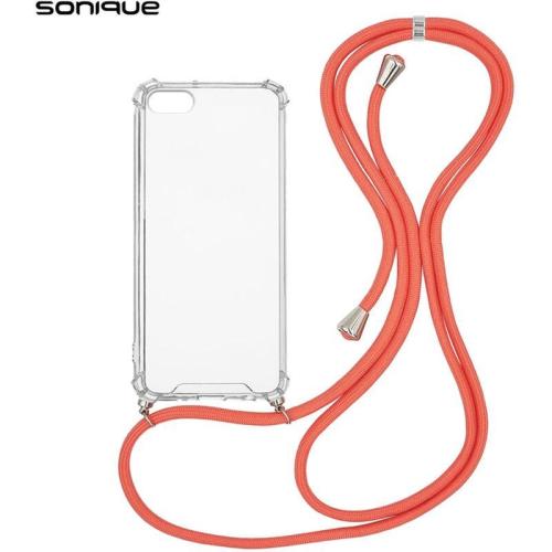 Θήκη Apple iPhone 7 / iPhone 8 / iPhone SE 2020 / iPhone SE 2022 - Sonique με Κορδόνι Armor Clear - Πορτοκαλί